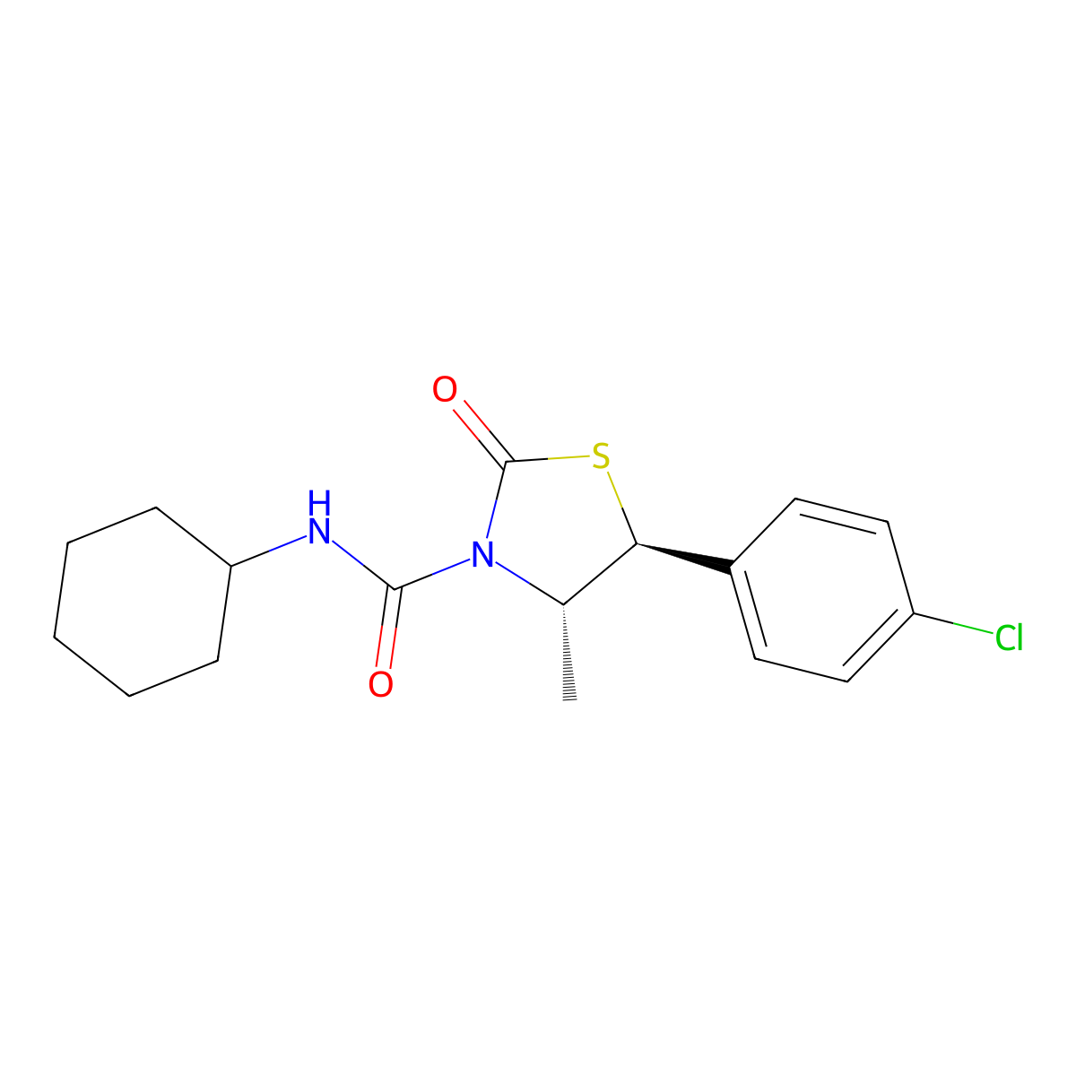 Hexythiazox molecular structure, CAS 78587-05-0