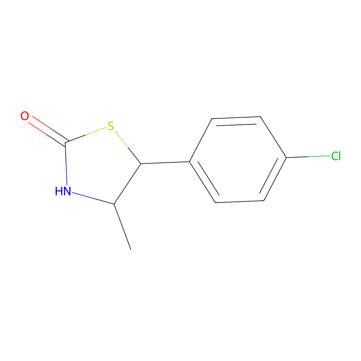 rel-(4R,5R)-5-(4-Chlorophenyl)-4-methyl-2-thiazolidinone molecular structure, CAS 78587-59-4