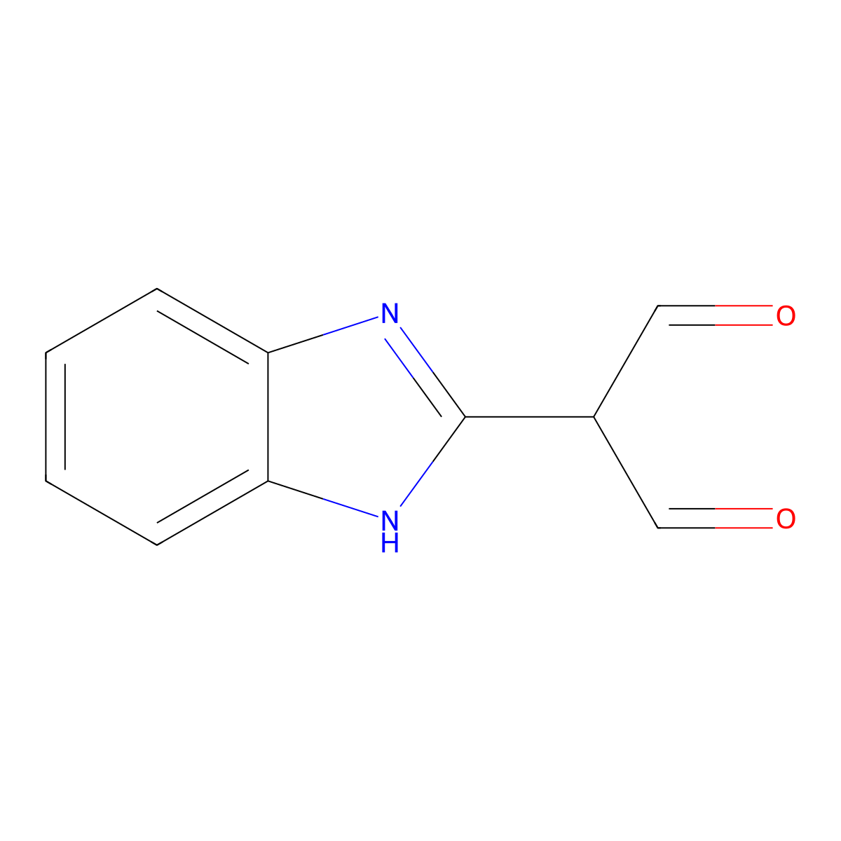 2-(1H-Benzo[d]imidazol-2-yl)malonaldehyde molecular structure, CAS 78587-80-1
