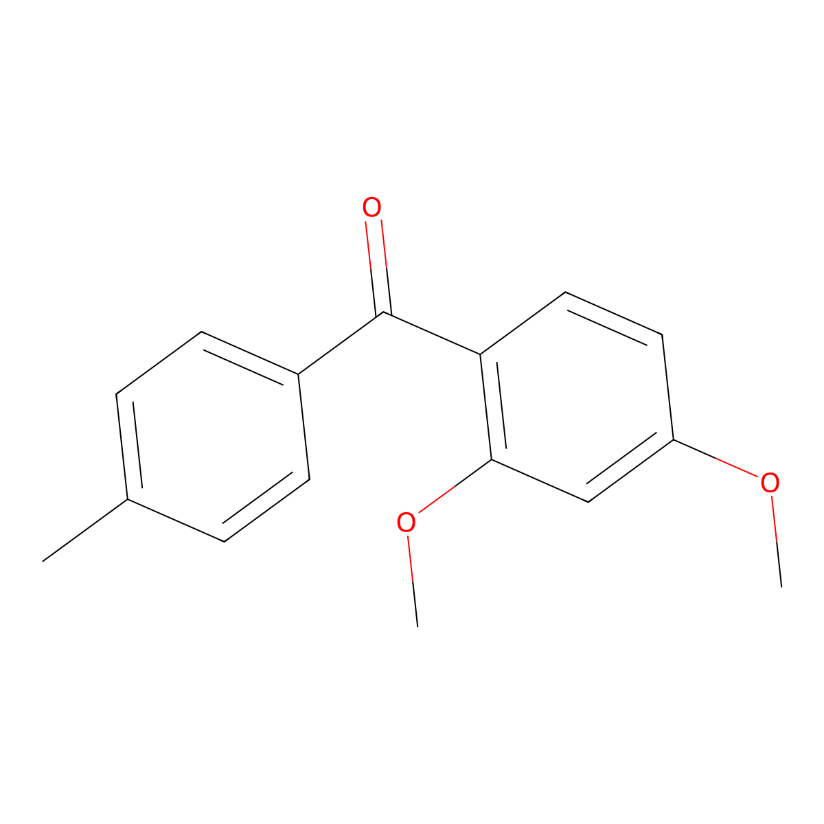 (2,4-Dimethoxyphenyl)(4-methylphenyl)methanone molecular structure, CAS 78589-05-6