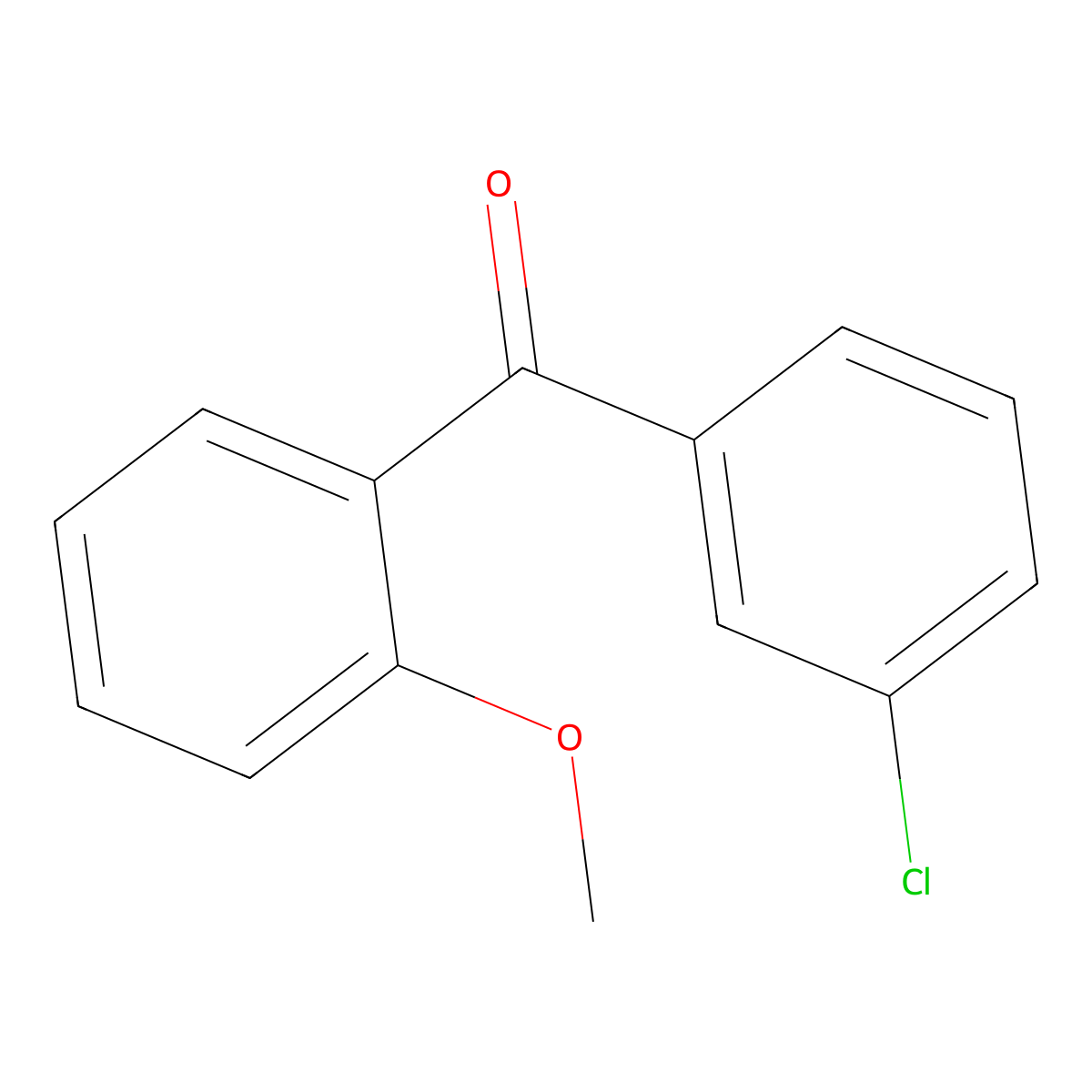3-Chloro-2'-methoxybenzophenone molecular structure, CAS 78589-11-4