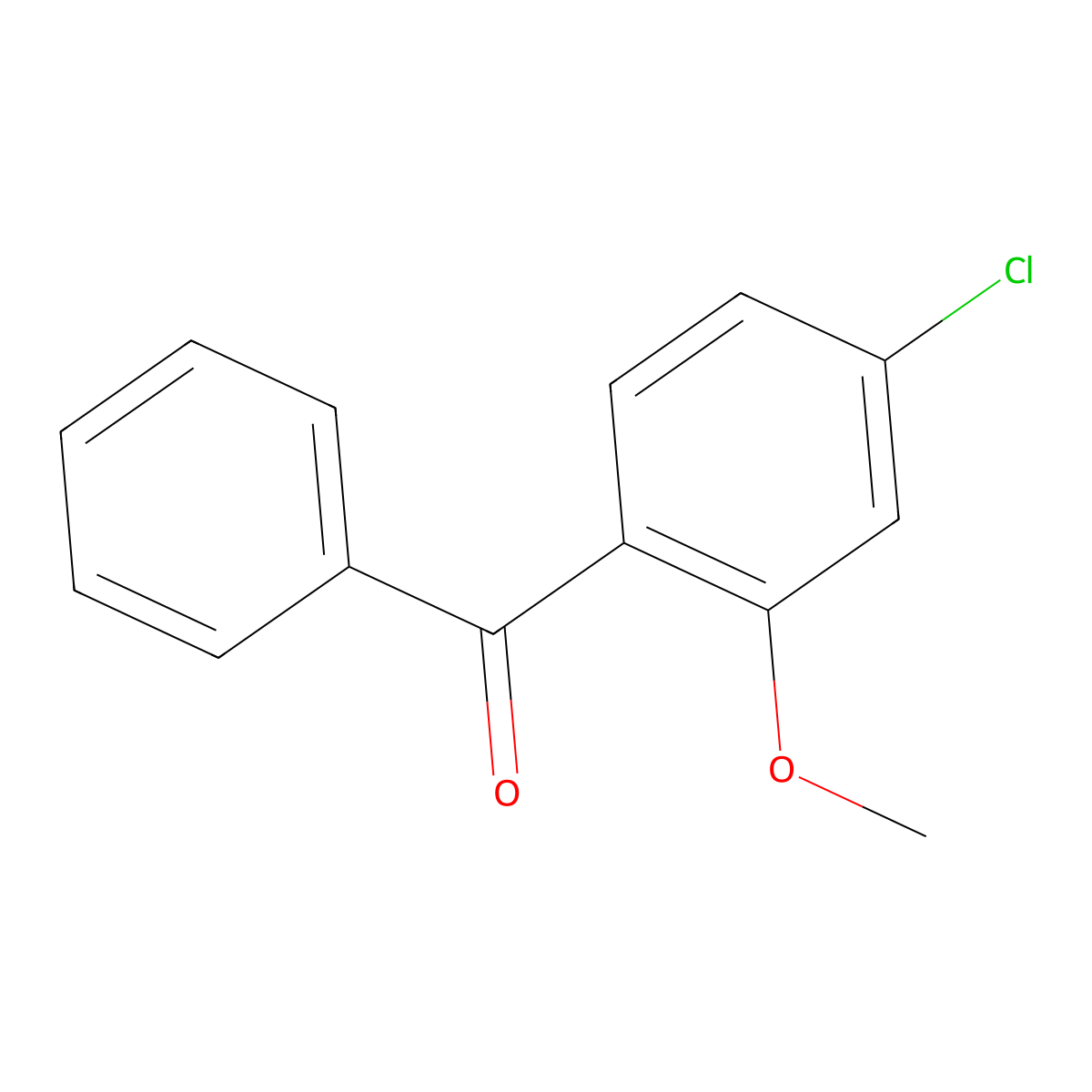 (4-Chloro-2-methoxyphenyl)-phenylmethanone molecular structure, CAS 78589-12-5