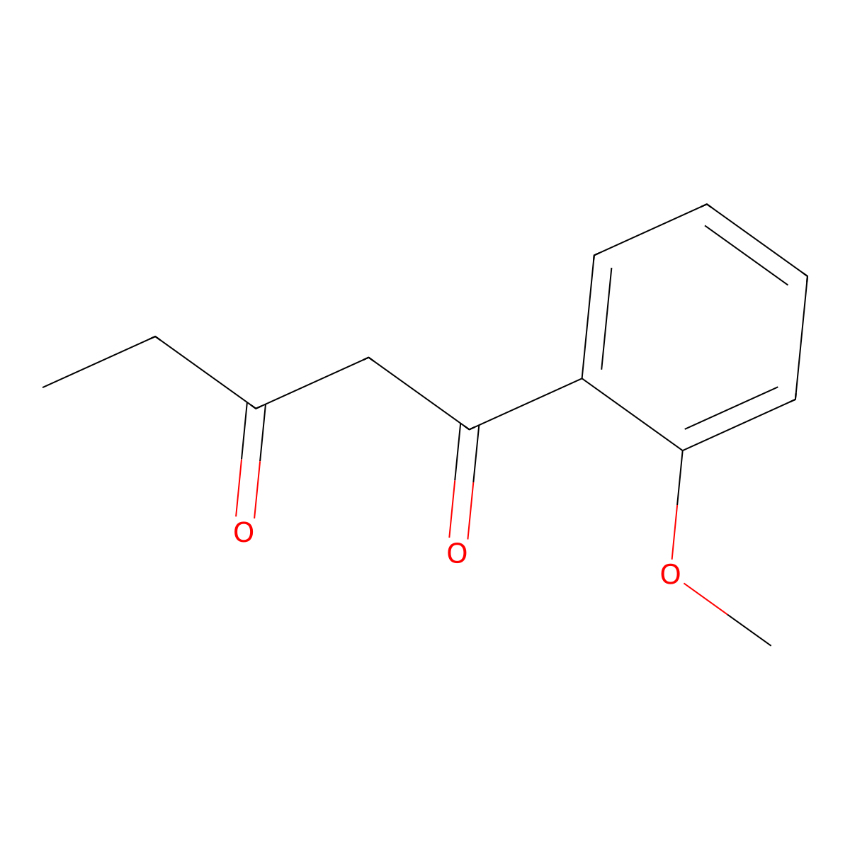 1-(2-Methoxyphenyl)pentane-1,3-dione molecular structure, CAS 78589-97-6