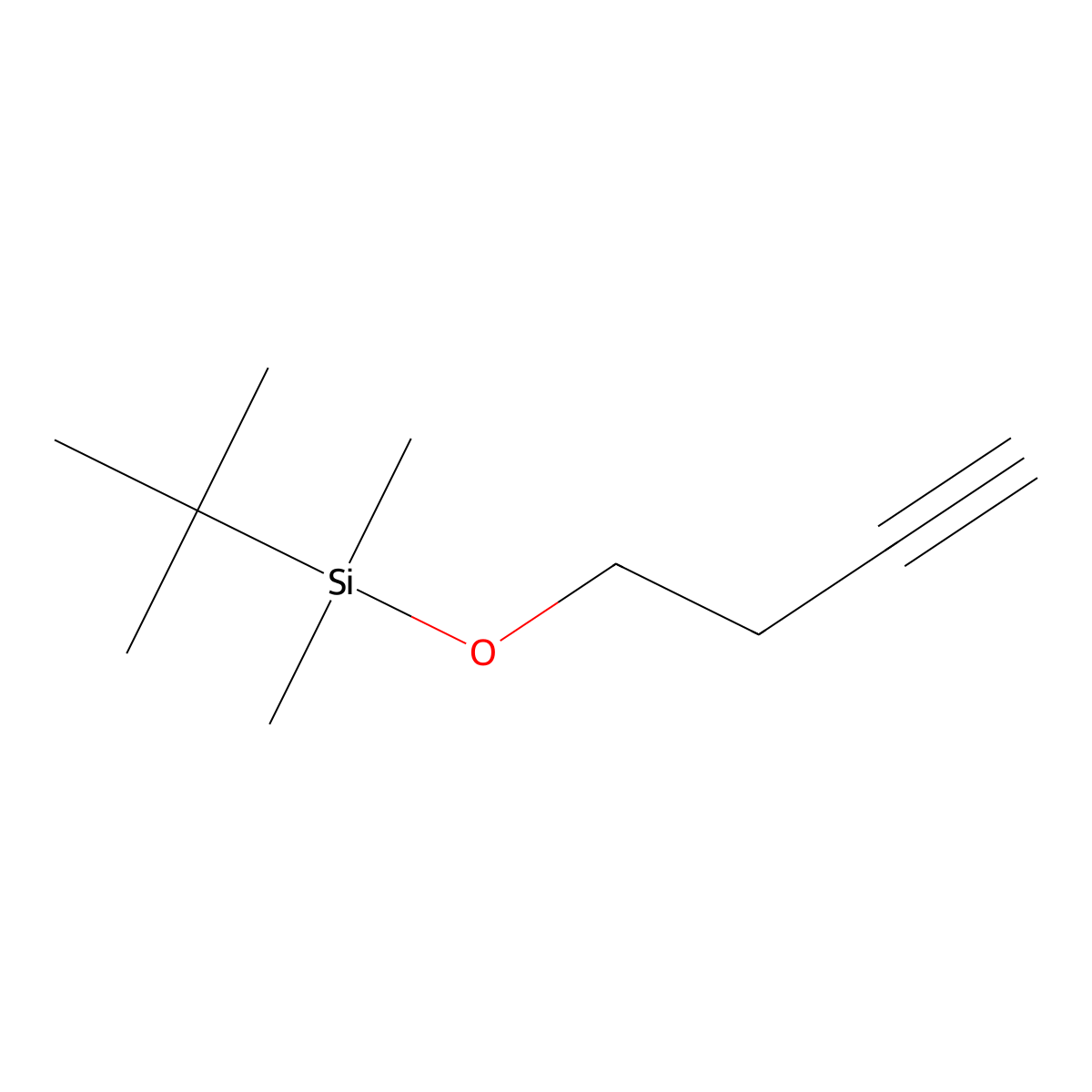 (But-3-yn-1-yloxy)(tert-butyl)dimethylsilane molecular structure, CAS 78592-82-2