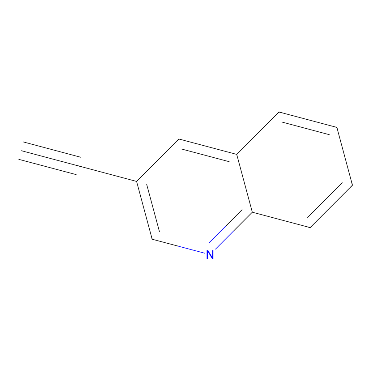 3-Ethynylquinoline molecular structure, CAS 78593-40-5