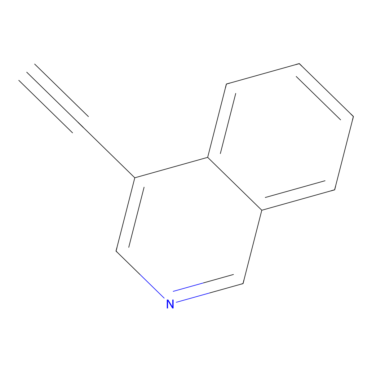 4-Ethynylisoquinoline molecular structure, CAS 78593-42-7