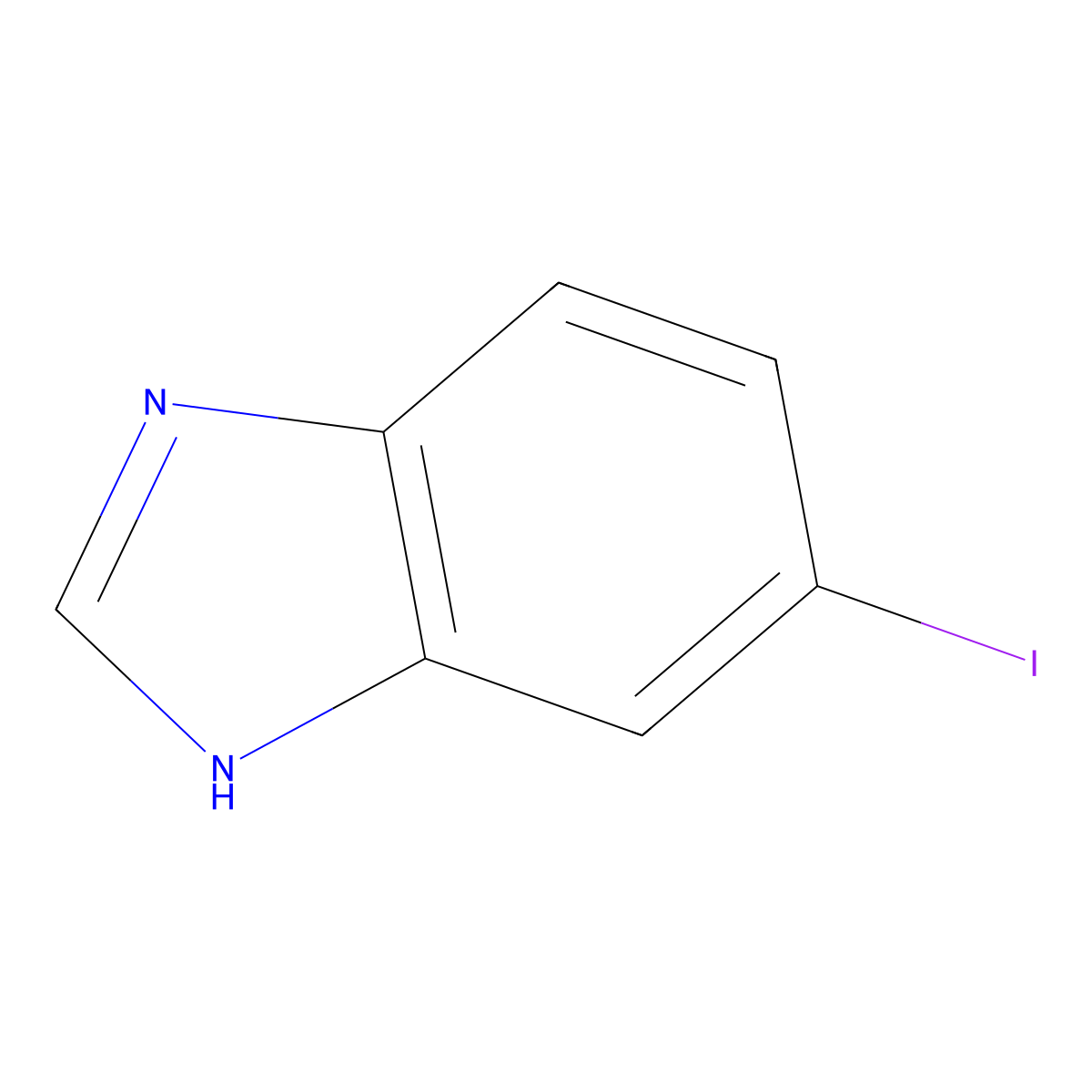 5-iodo-1H-1,3-benzodiazole molecular structure, CAS 78597-27-0