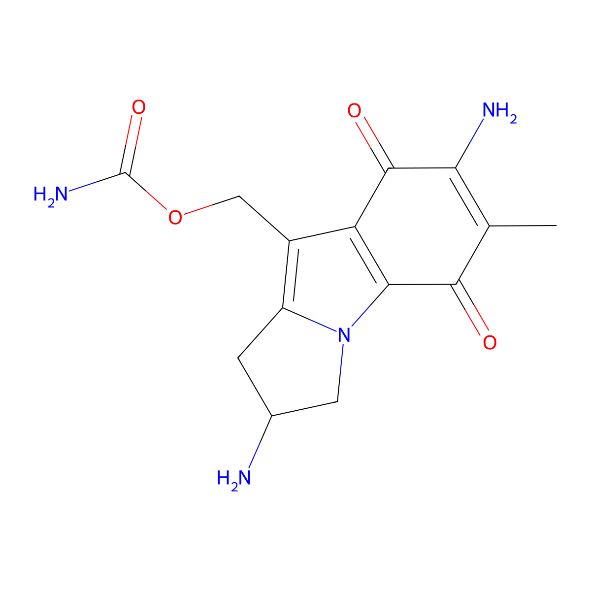 2,7-Diaminomitosene molecular structure, CAS 78598-43-3