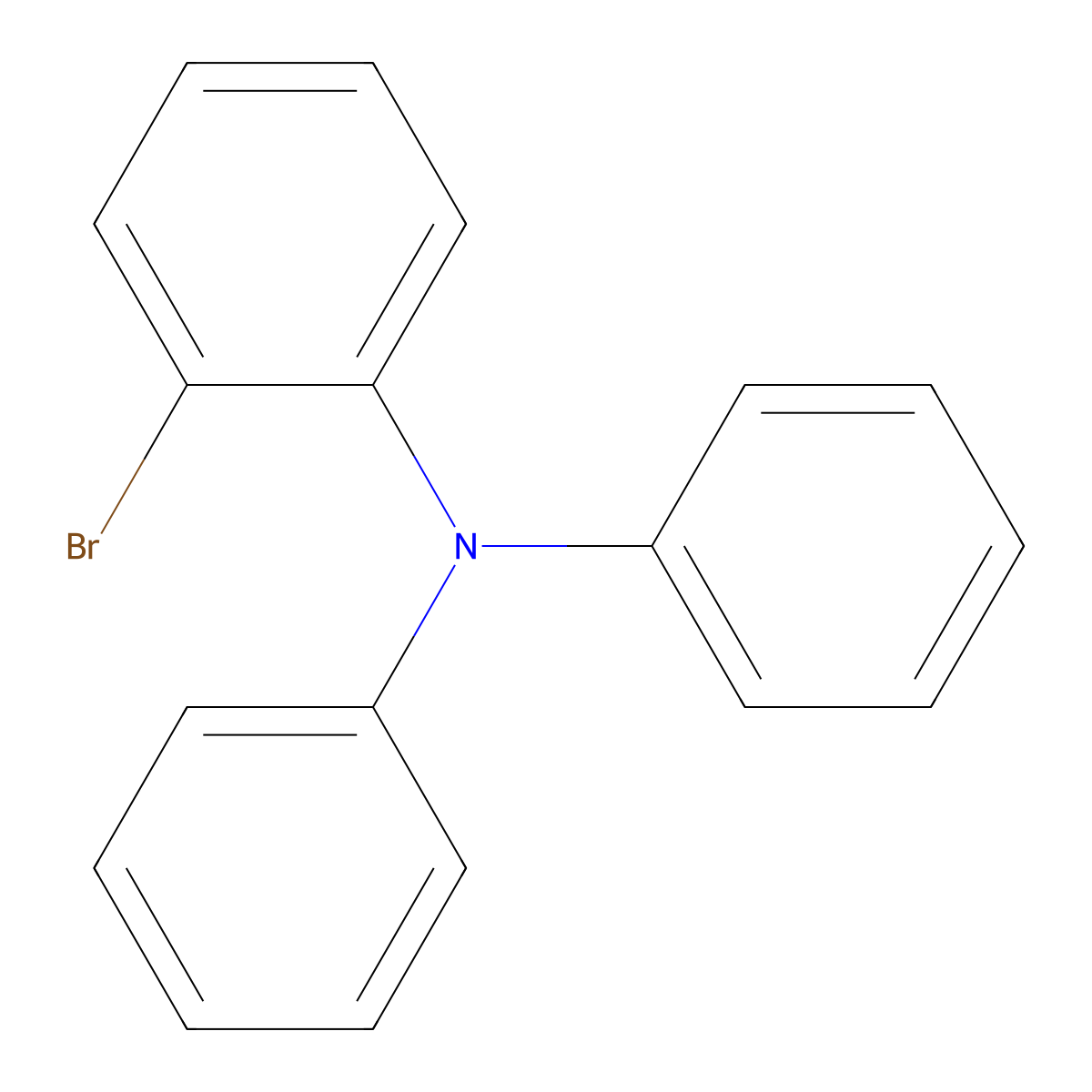 2-Bromotriphenylamine molecular structure, CAS 78600-31-4