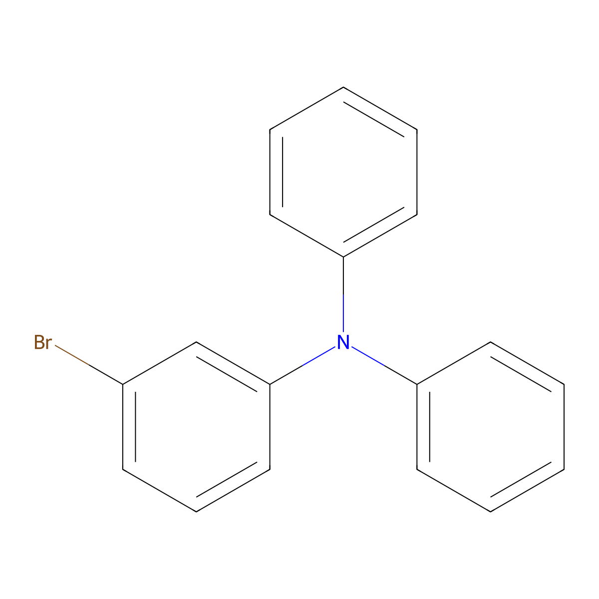 3-Bromo-N,N-diphenylaniline molecular structure, CAS 78600-33-6