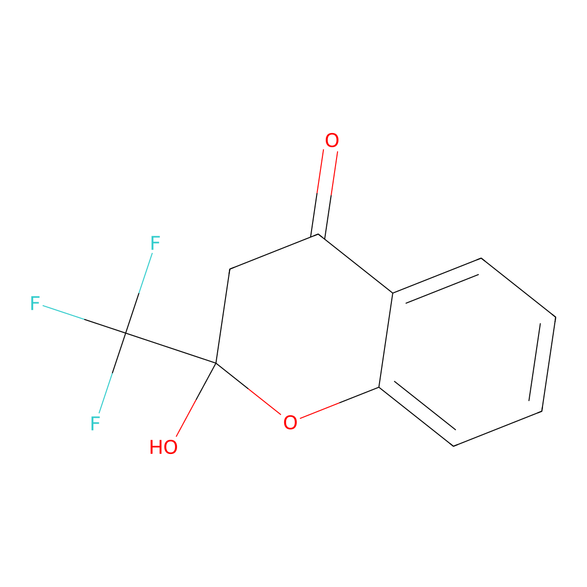 2-hydroxy-2-(trifluoromethyl)-2,3-dihydro-4H-chromen-4-one molecular structure, CAS 78605-60-4