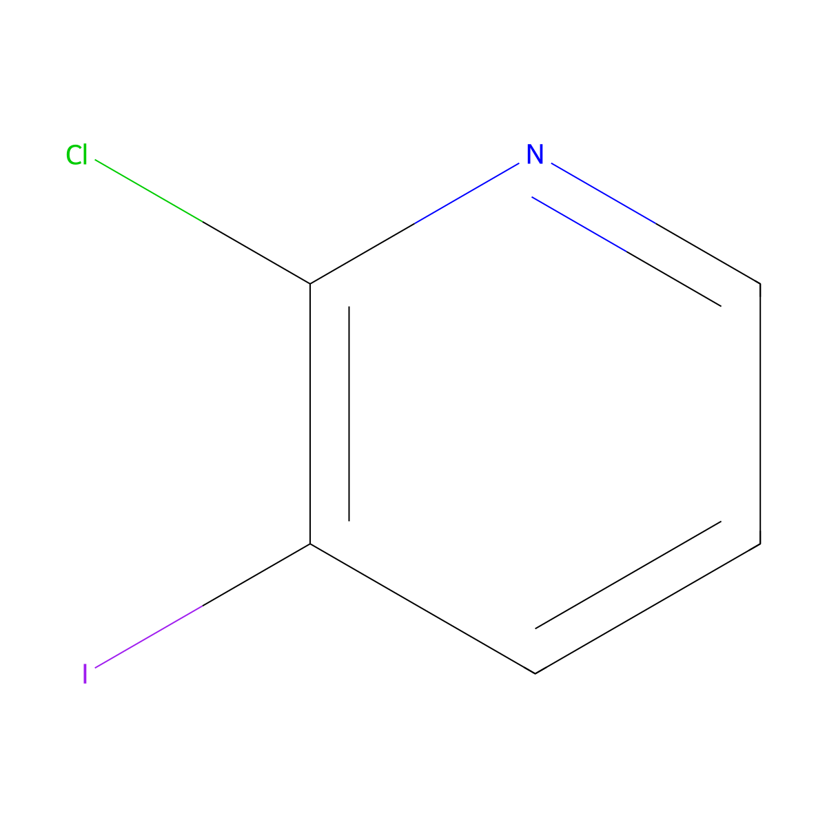 2-Chloro-3-iodopyridine molecular structure, CAS 78607-36-0