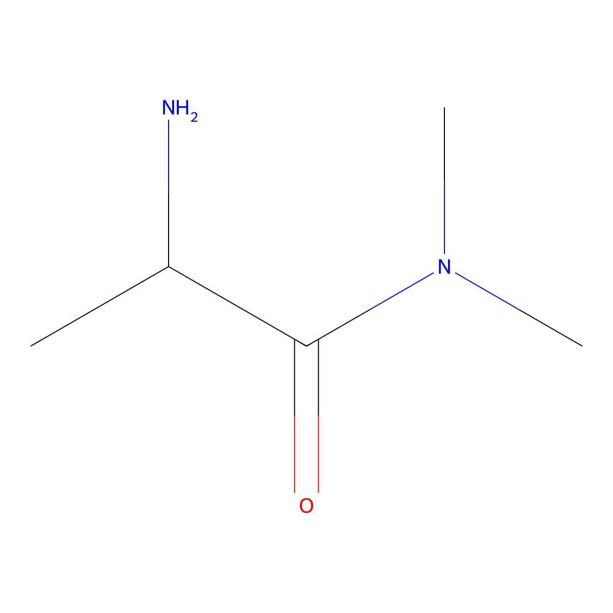 (S)-2-amino-N,N-dimethylpropanamide molecular structure, CAS 78608-72-7