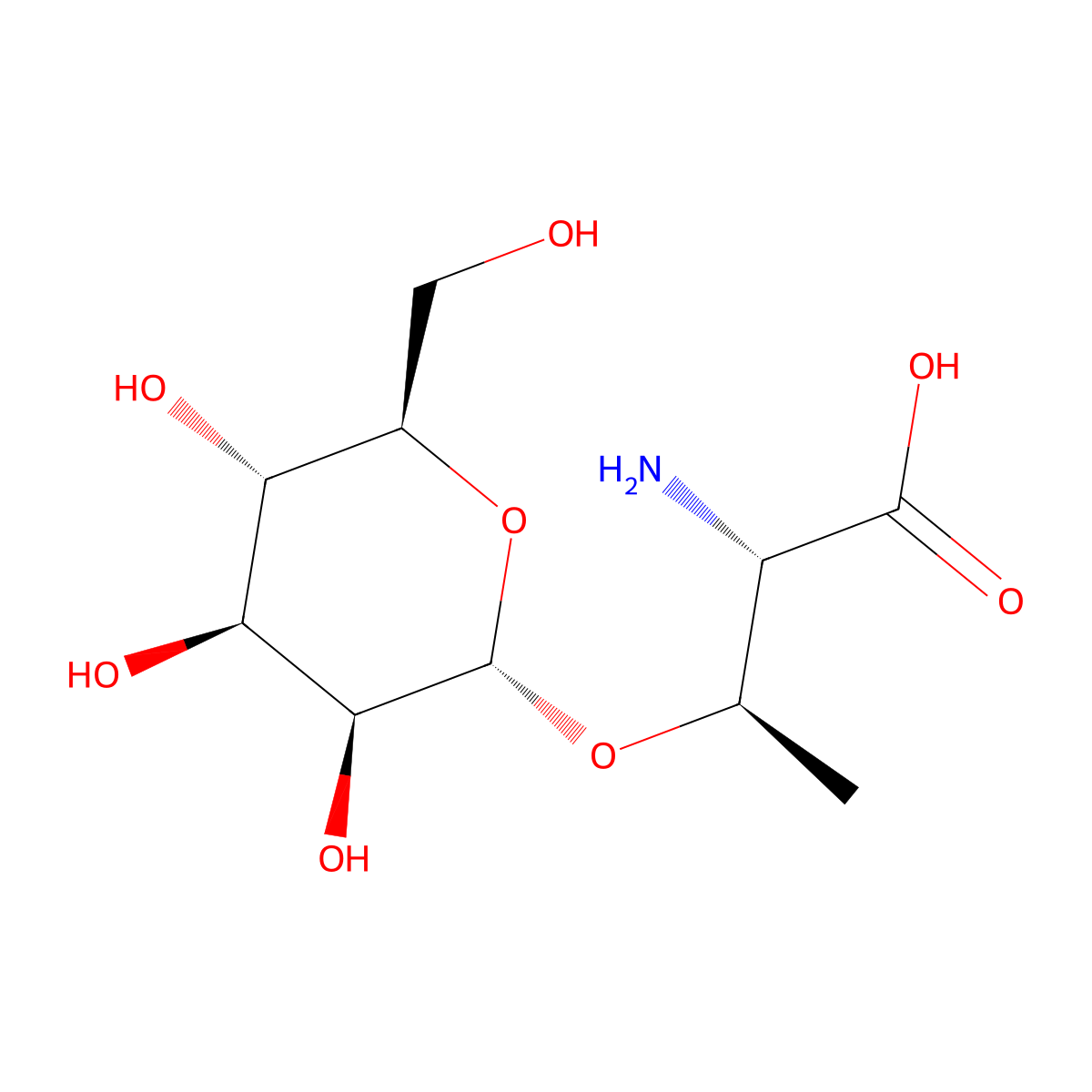 O-alpha-D-Mannopyranosyl-L-threonine molecular structure, CAS 78609-12-8