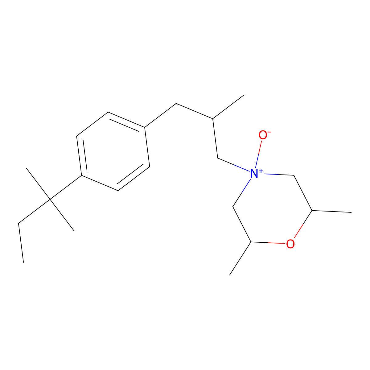 Amorolfine EP Impurity A molecular structure, CAS 78613-39-5