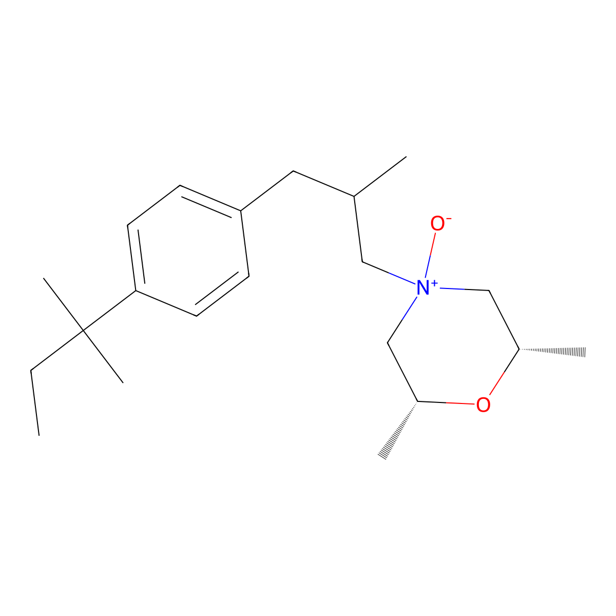 Amorolfine EP Impurity A molecular structure, CAS 78613-39-5