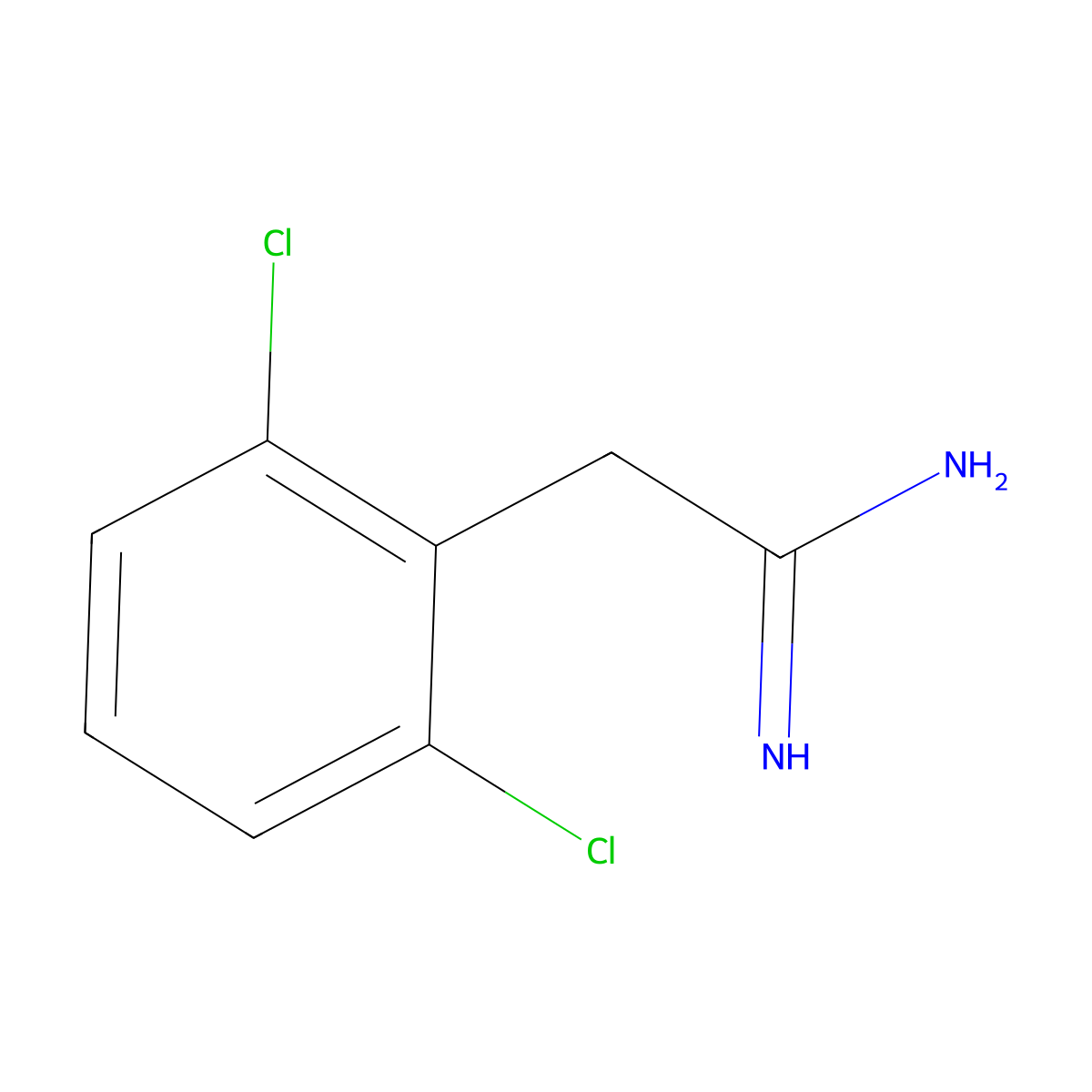 2,6-Dichlorophenylacetamidine molecular structure, CAS 78622-21-6