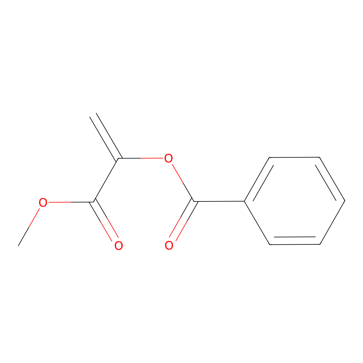 Methyl 2-(benzoyloxy)-2-propenoate molecular structure, CAS 78626-51-4