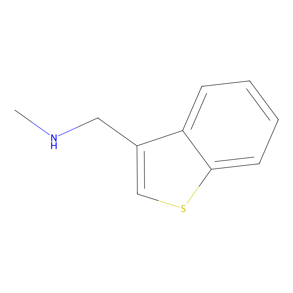 N-methyl-benzo[b]thiophene-3-methanamine molecular structure, CAS 78628-61-2
