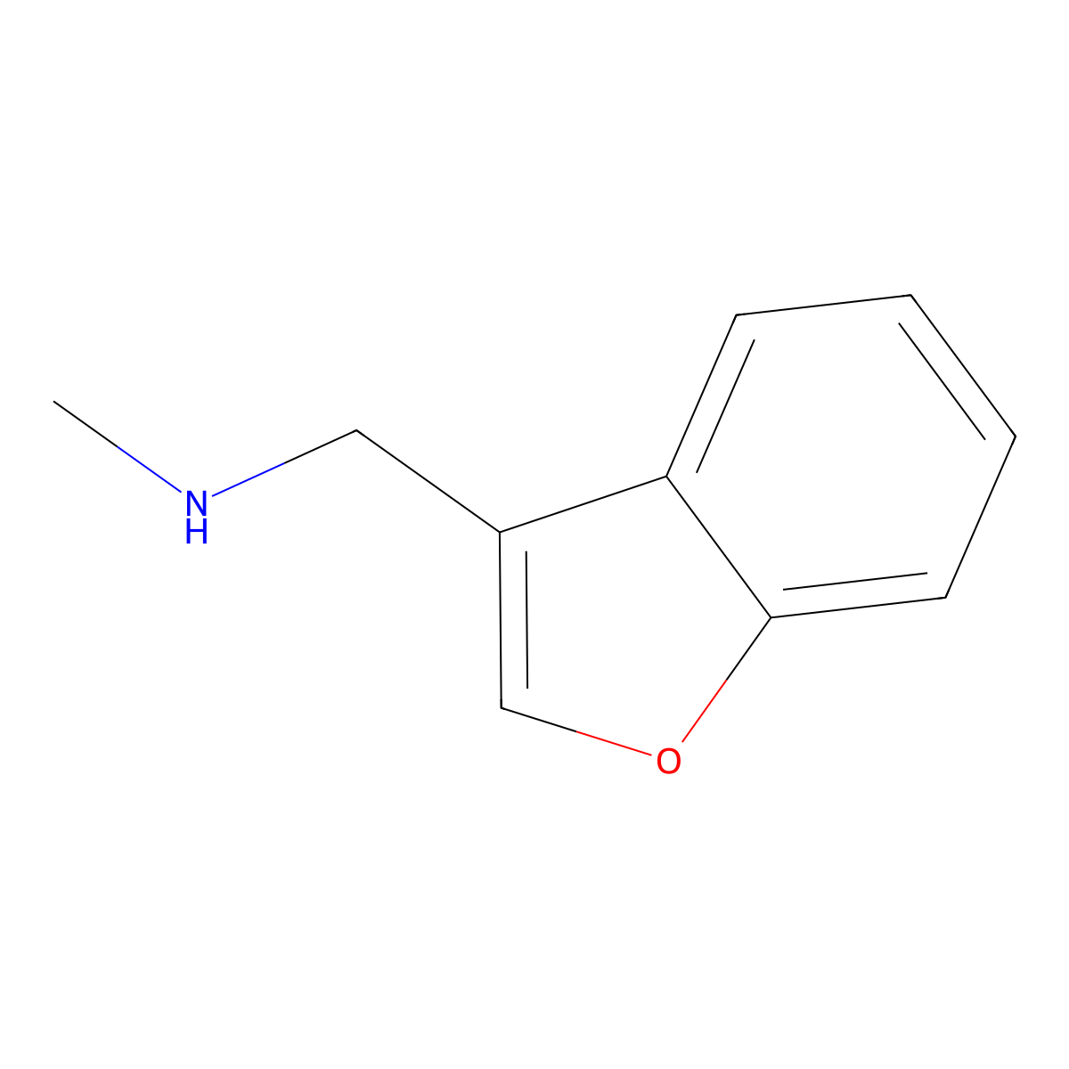 3-Benzofuranmethanamine, N-methyl- molecular structure, CAS 78629-16-0