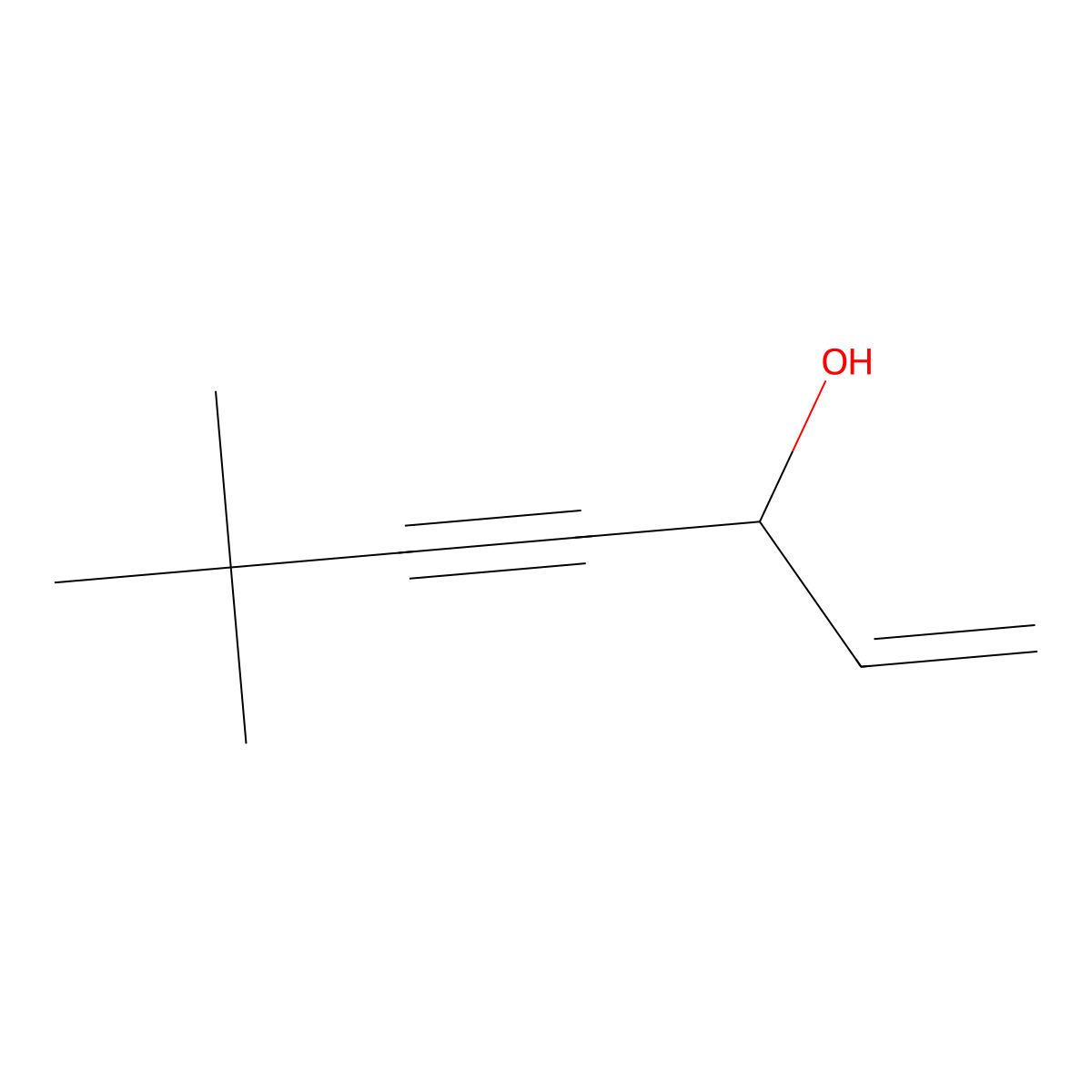 6,6-Dimethylhept-1-en-4-yn-3-ol molecular structure, CAS 78629-20-6