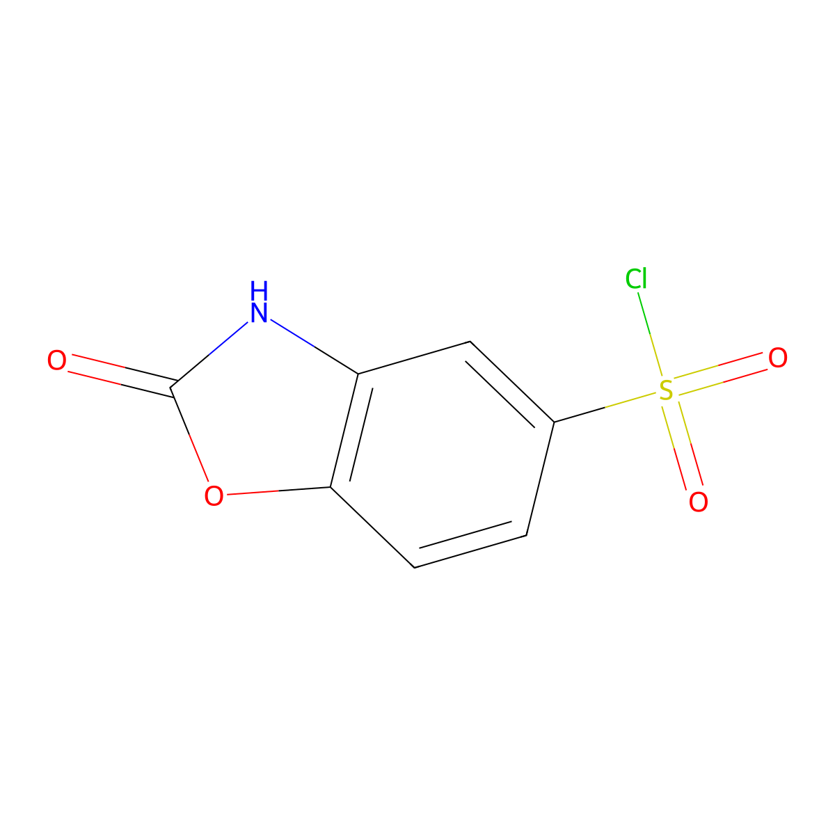 2-Oxo-2,3-dihydro-1,3-benzoxazole-5-sulfonyl chloride molecular structure, CAS 78633-41-7