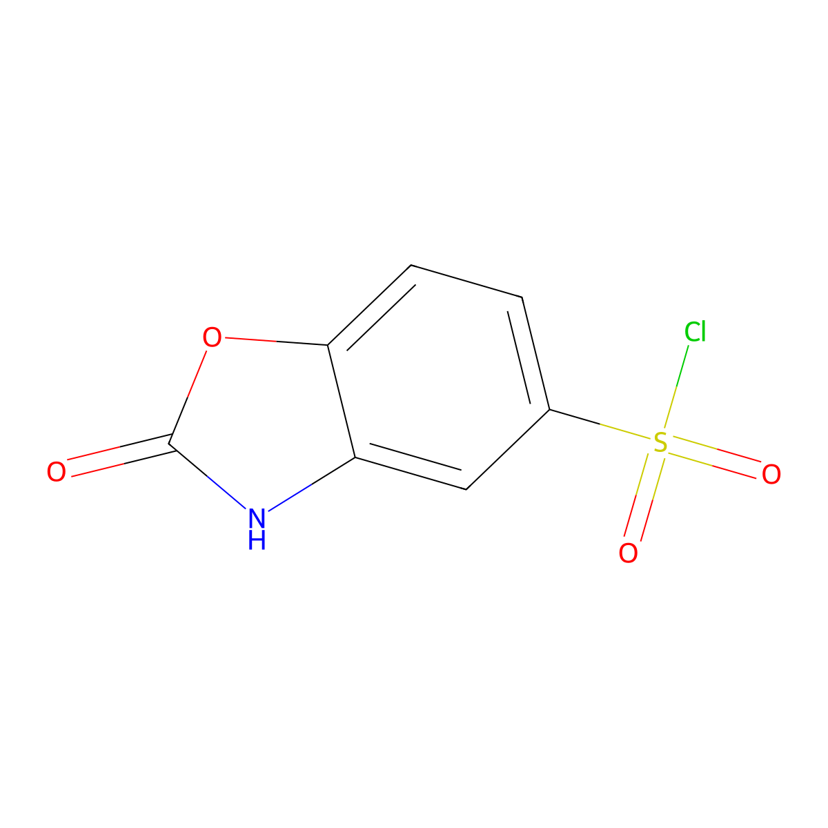 2-Oxo-2,3-dihydro-1,3-benzoxazole-5-sulfonyl chloride molecular structure, CAS 78633-41-7