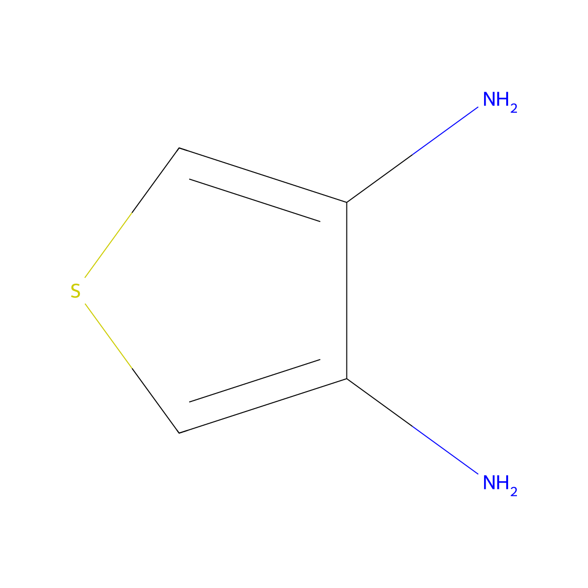 Thiophene-3,4-diamine molecular structure, CAS 78637-85-1