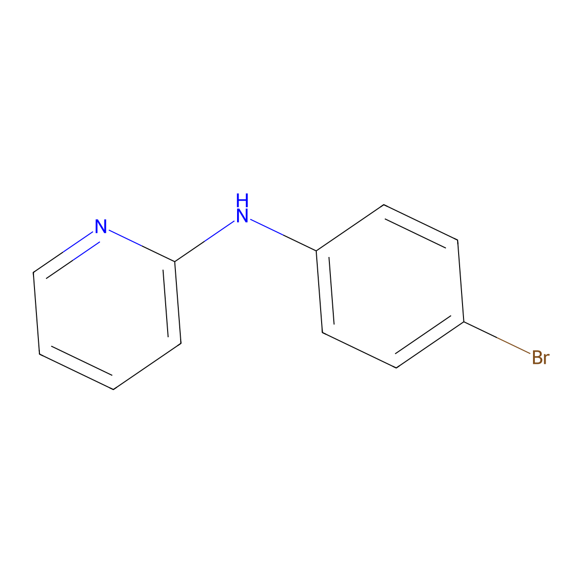 N-(4-bromophenyl)pyridin-2-amine molecular structure, CAS 78644-75-4