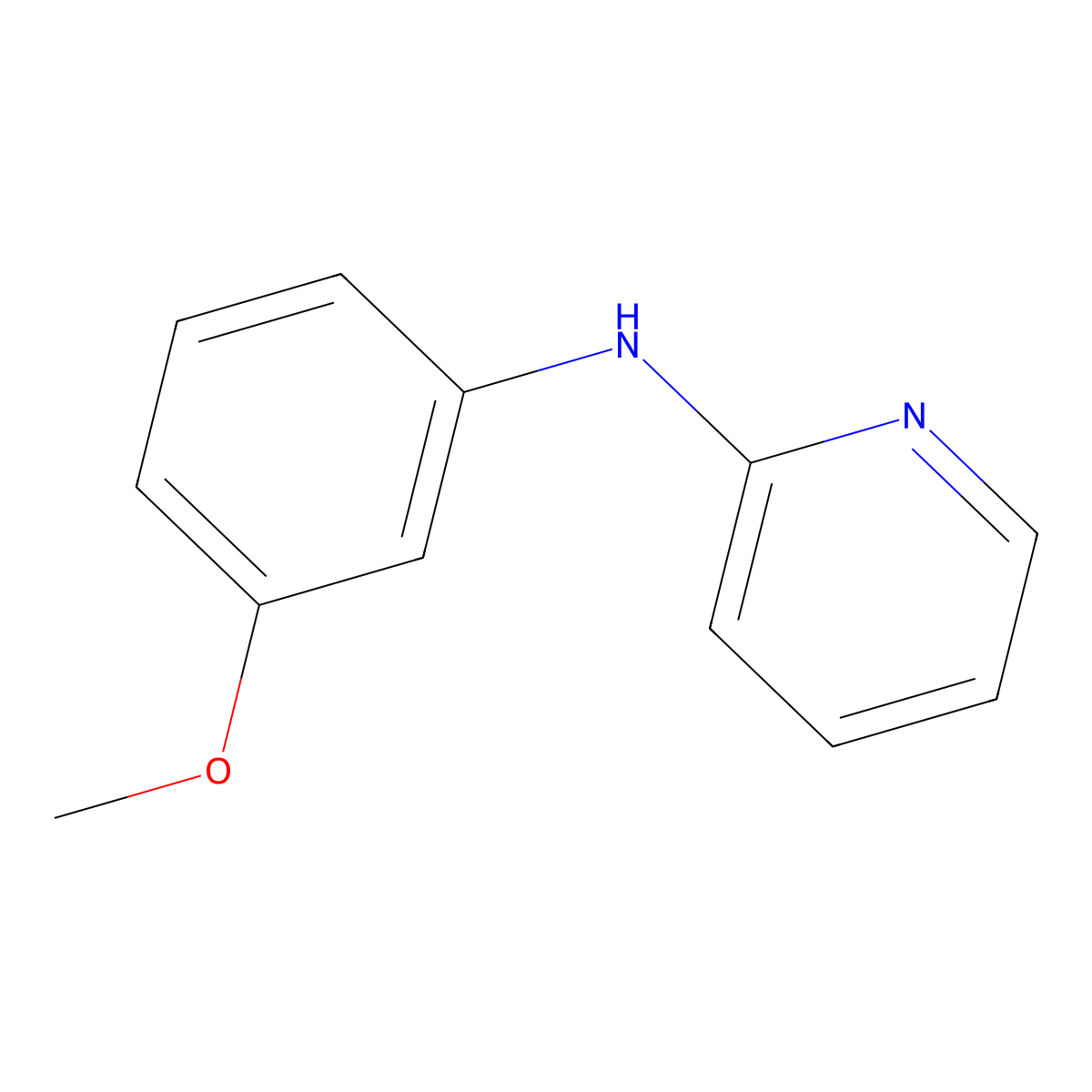 N-(3-Methoxyphenyl)pyridin-2-amine molecular structure, CAS 78644-76-5