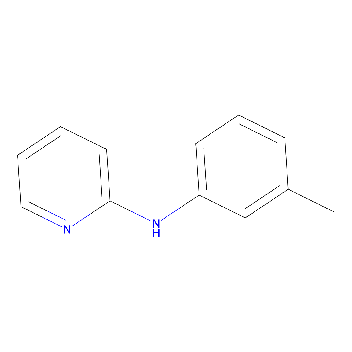 N-(3-Methylphenyl)-2-pyridinamine molecular structure, CAS 78644-77-6