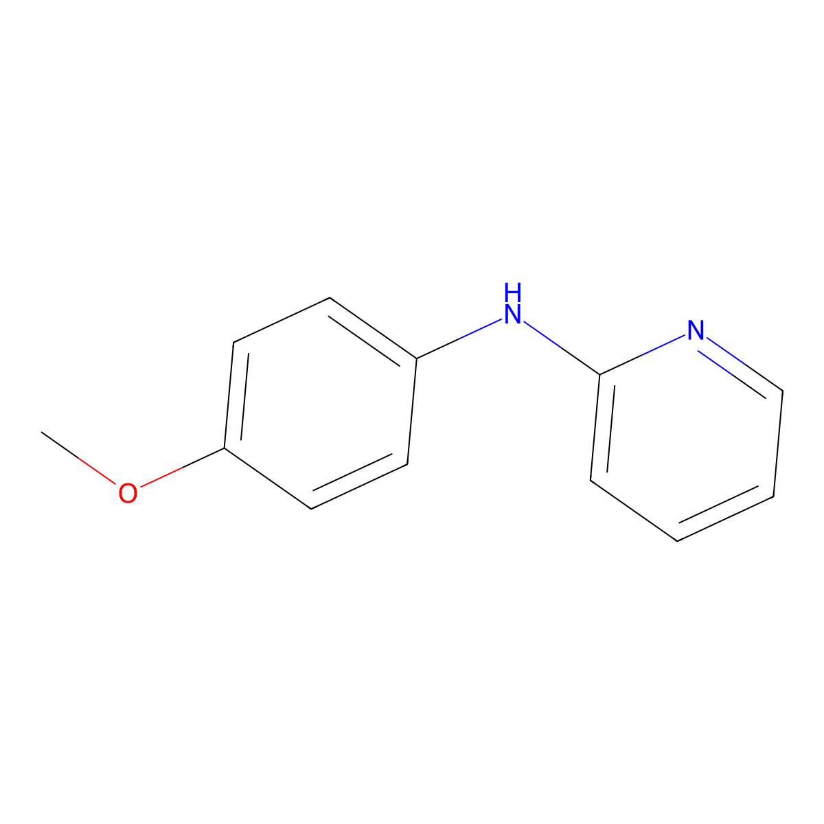 N-(4-methoxyphenyl)pyridin-2-amine molecular structure, CAS 78644-78-7