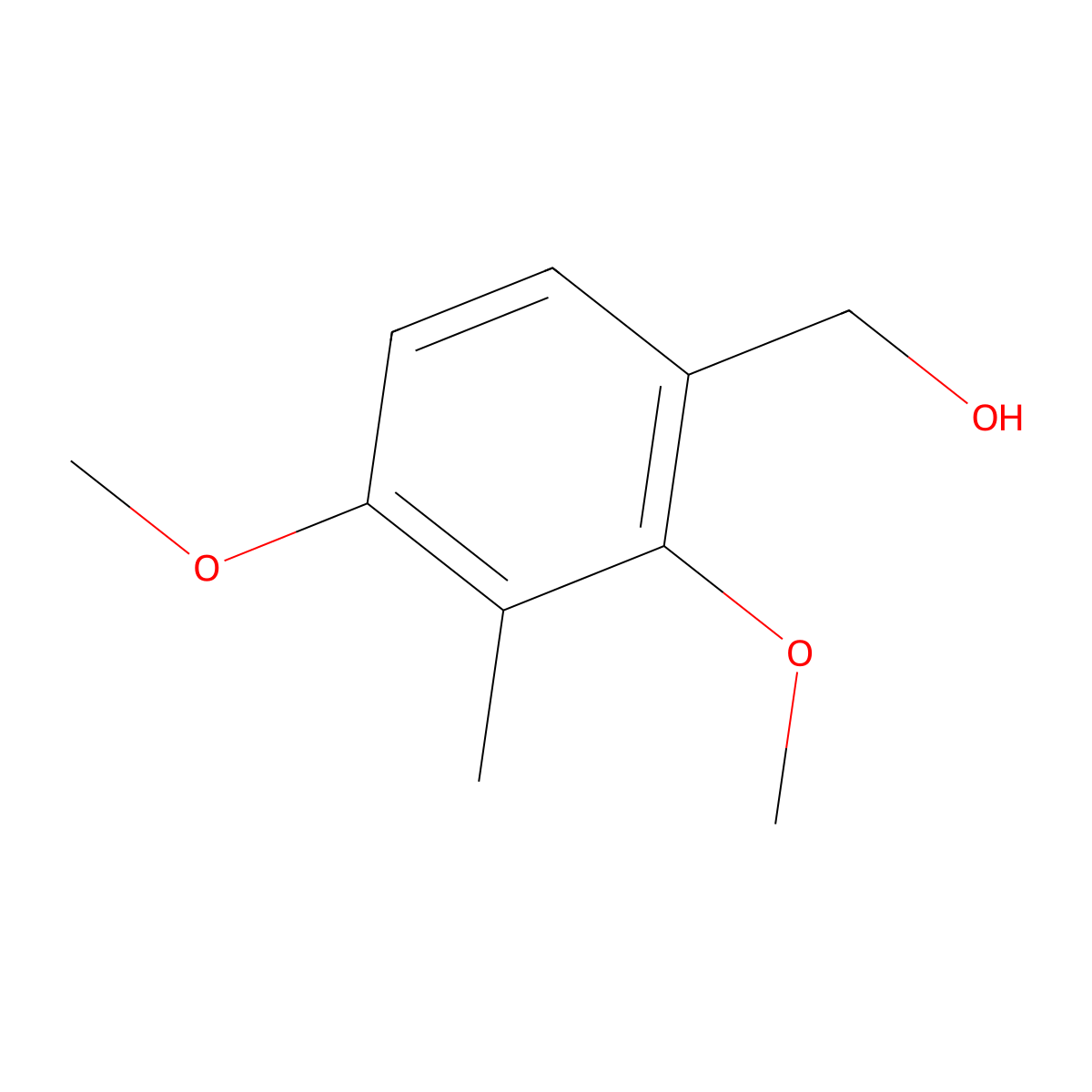 2,4-Dimethoxy-3-methylbenzyl alcohol molecular structure, CAS 78647-61-7