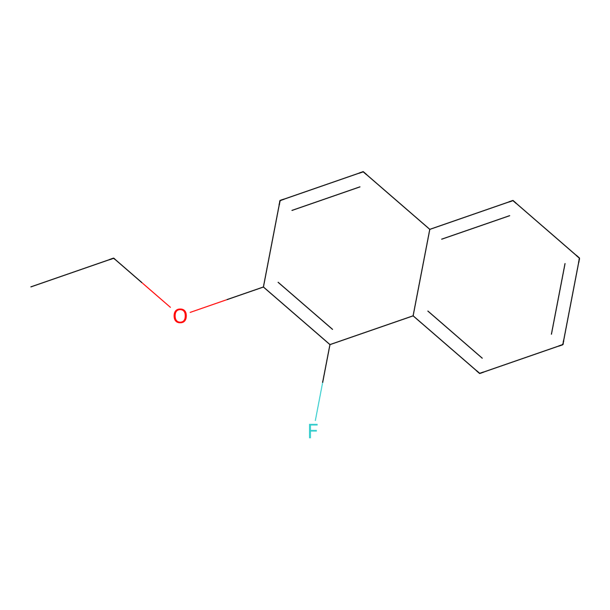 2-Ethoxy-1-fluoronaphthalene molecular structure, CAS 78649-26-0