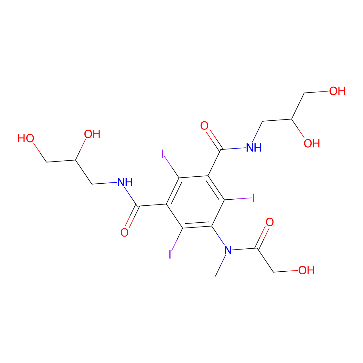 Iomeprol molecular structure, CAS 78649-41-9