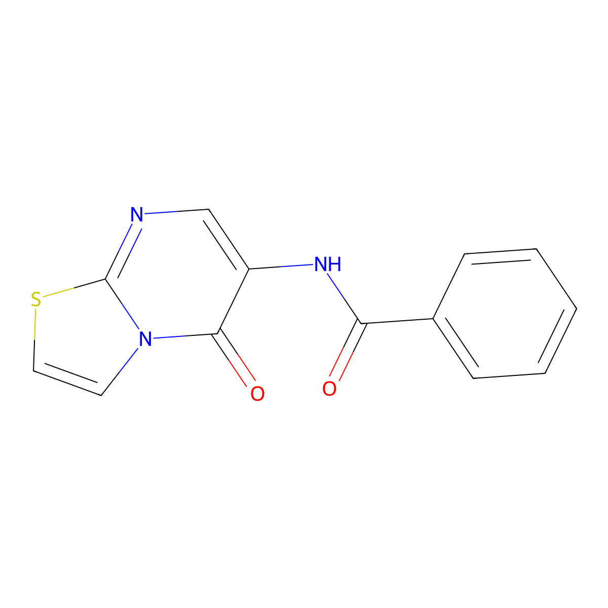 N-(5-oxo-5H-[1,3]thiazolo[3,2-a]pyrimidin-6-yl)benzamide molecular structure, CAS 78650-35-8