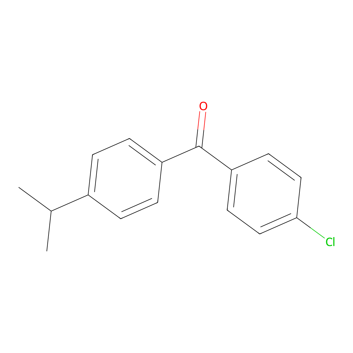 4-Chloro-4'-isopropylbenzophenone molecular structure, CAS 78650-61-0