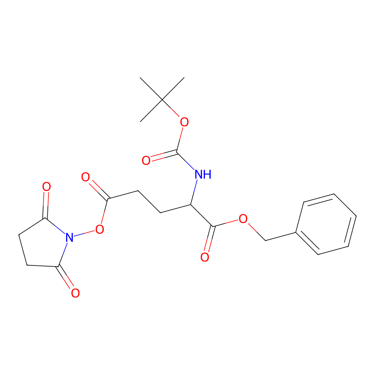 Boc-glu(osu)-obzl molecular structure, CAS 78658-49-8