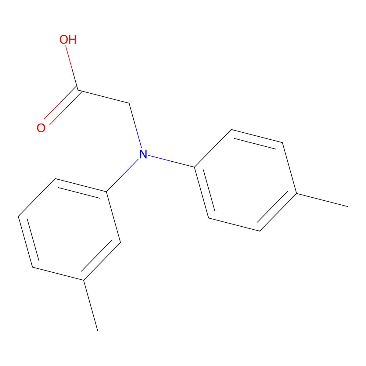 2-(m-Tolyl(p-tolyl)amino)aceticacid molecular structure, CAS 786592-53-8