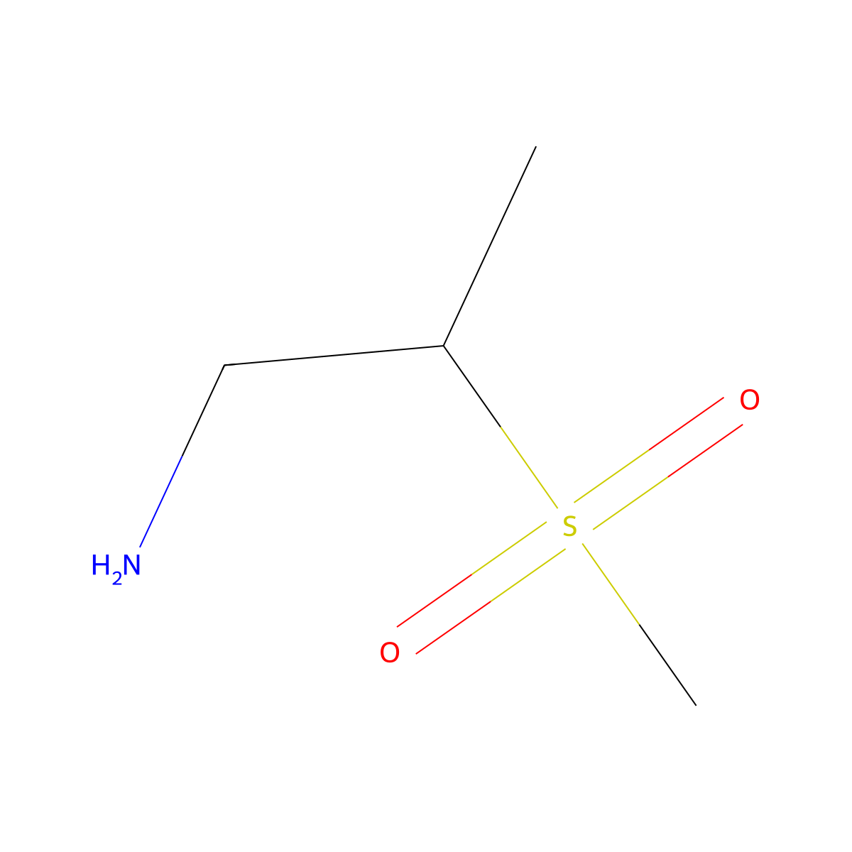 2-Methanesulfonylpropan-1-amine molecular structure, CAS 786598-78-5