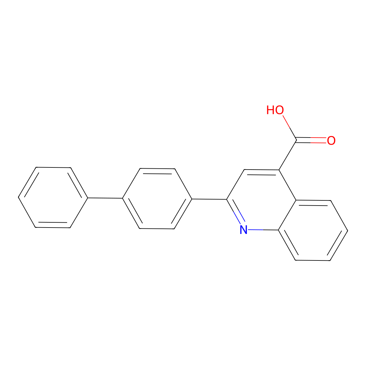 2-([1,1'-Biphenyl]-4-yl)quinoline-4-carboxylic Acid molecular structure, CAS 78660-92-1
