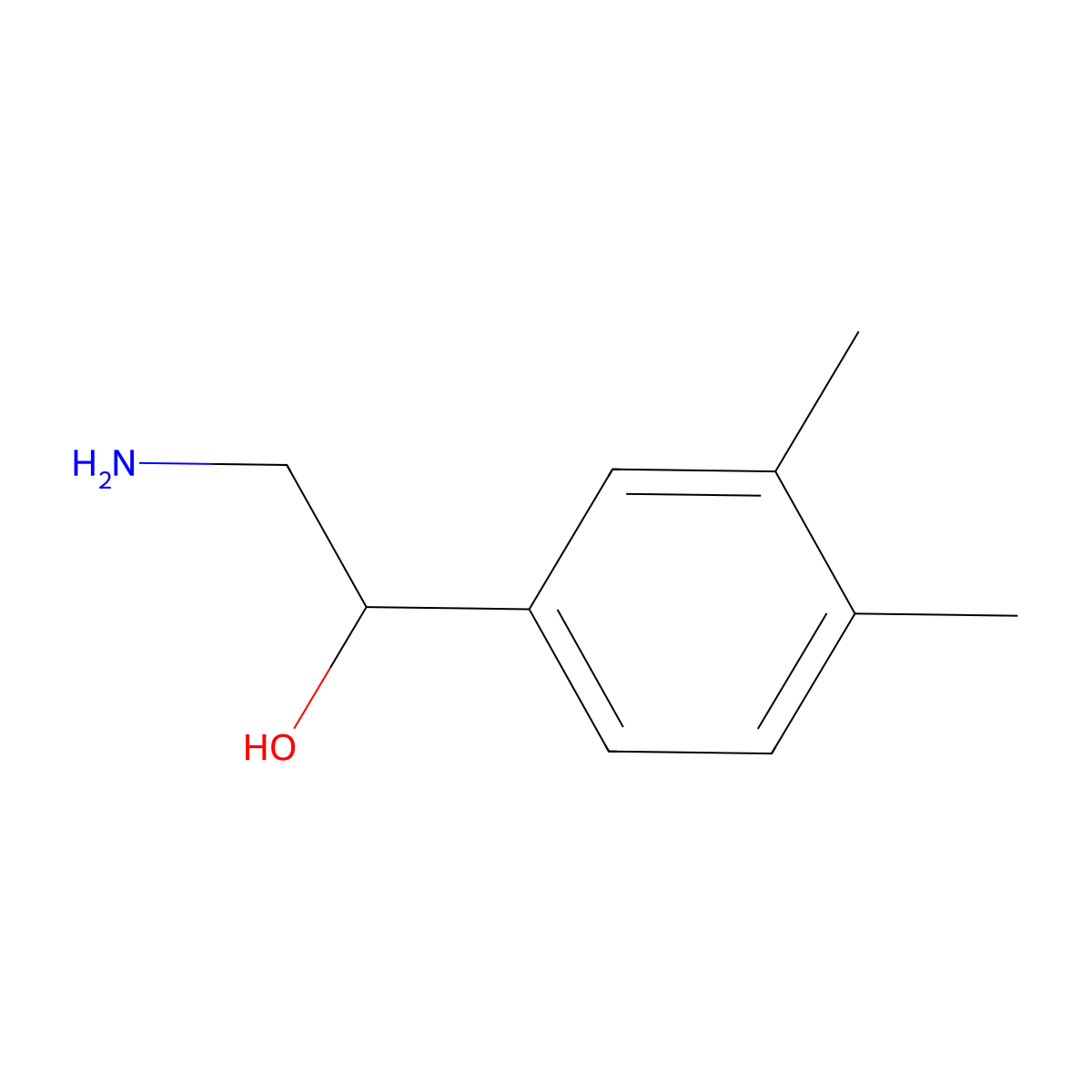 2-Amino-1-(3,4-dimethylphenyl)ethanol molecular structure, CAS 786600-48-4