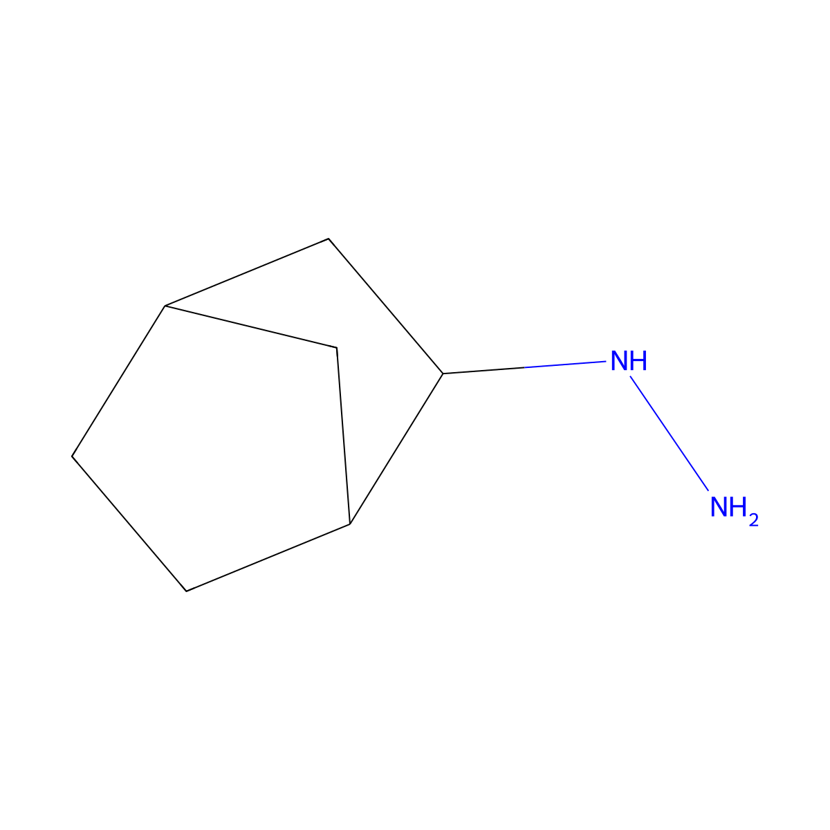 Bicyclo[2.2.1]heptan-2-ylhydrazine molecular structure, CAS 786615-76-7