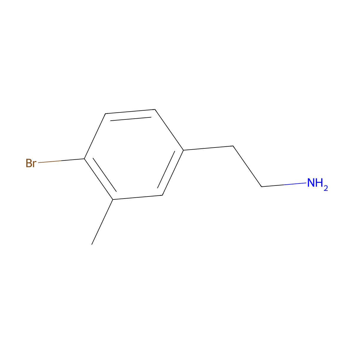 2-(4-Bromo-3-methylphenyl)ethanamine molecular structure, CAS 786625-94-3