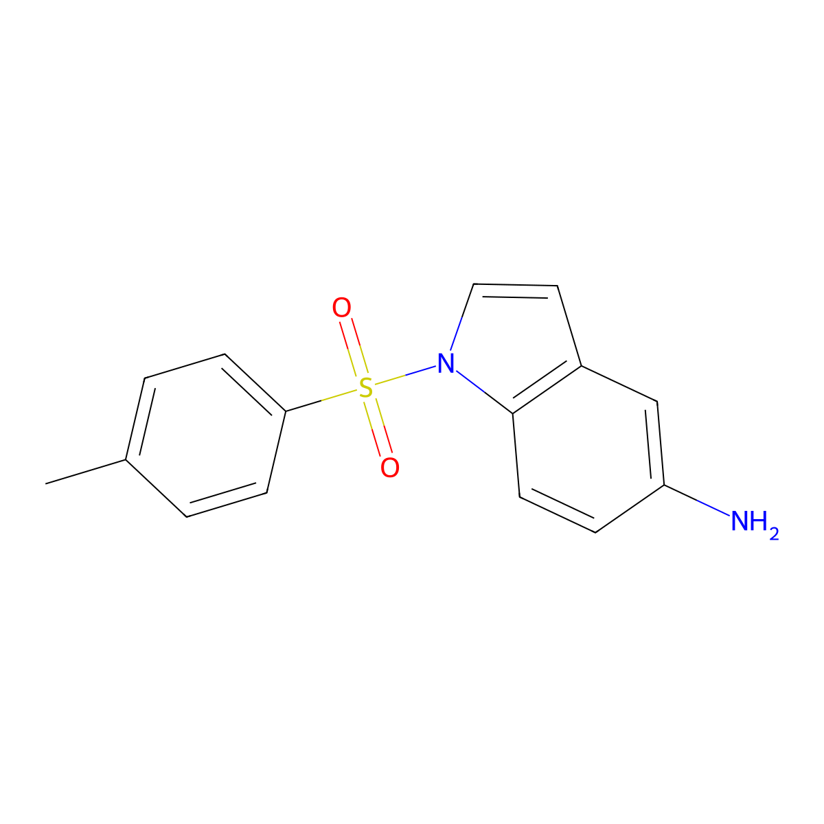 1-[(4-Methylphenyl)sulfonyl]-1H-indol-5-amine molecular structure, CAS 786630-90-8