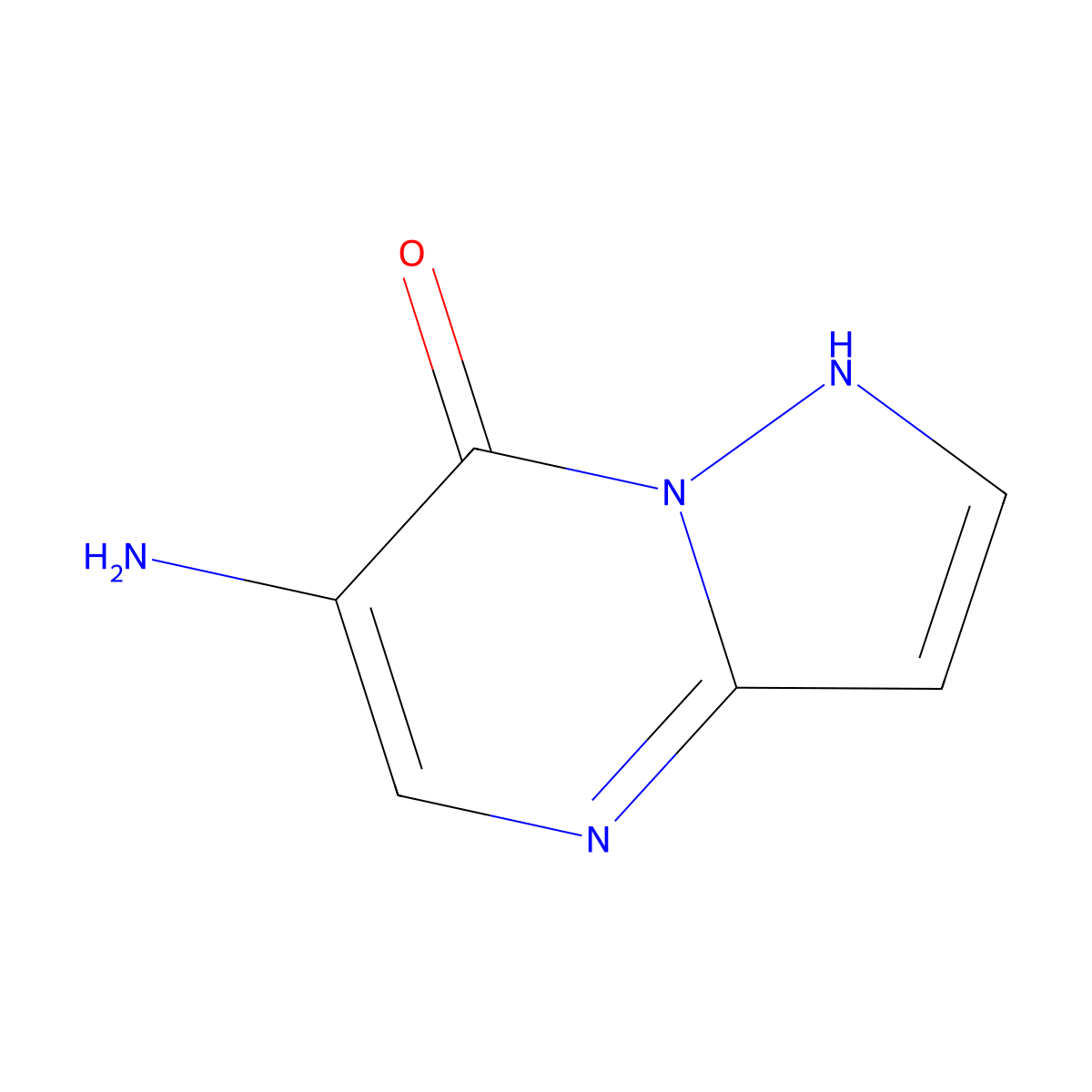 6-Aminopyrazolo[1,5-a]pyrimidin-7(1H)-one molecular structure, CAS 78666-77-0