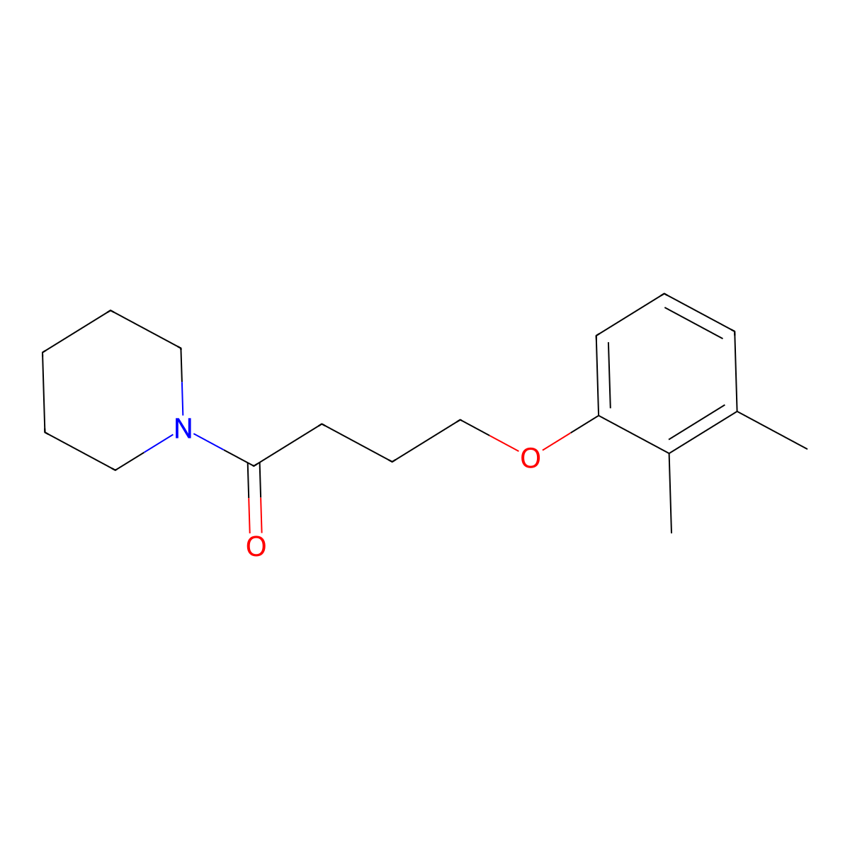 4-(2,3-Dimethylphenoxy)-1-(piperidin-1-yl)butan-1-one molecular structure, CAS 786660-96-6