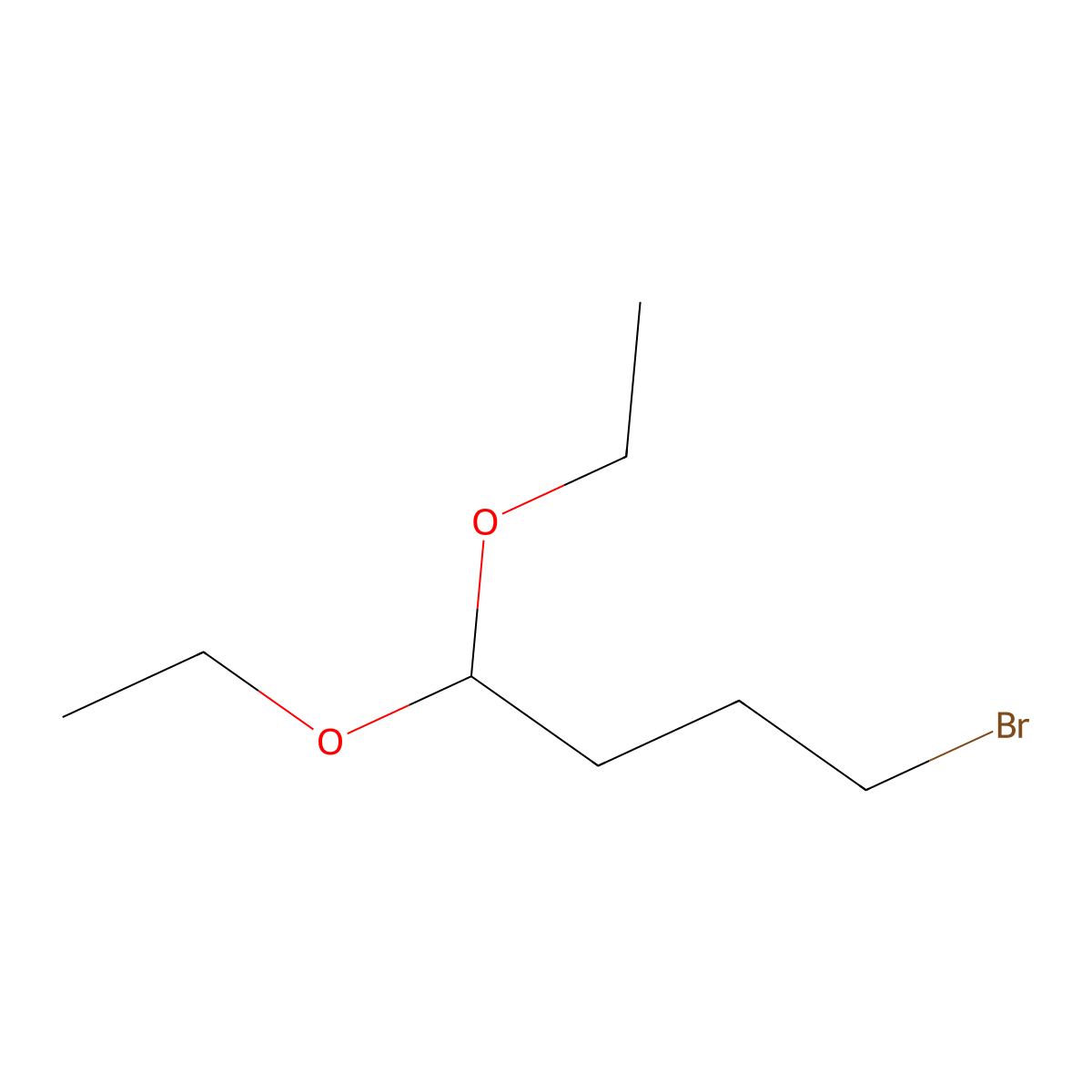 4-Bromo-1,1-diethoxybutane molecular structure, CAS 78668-96-9