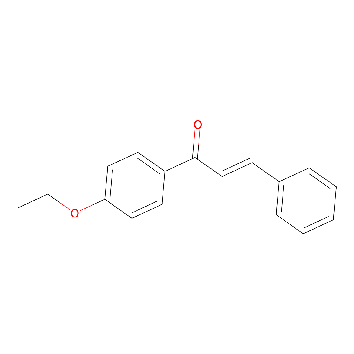 (2E)-1-(4-ethoxyphenyl)-3-phenylprop-2-en-1-one molecular structure, CAS 786699-19-2