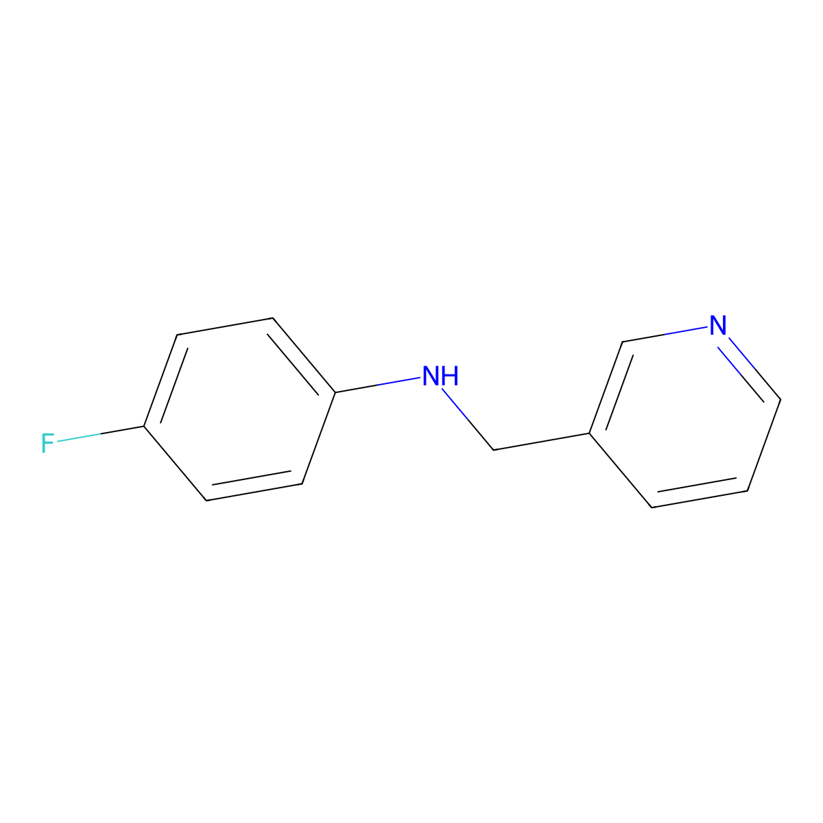 N-(4-Fluorophenyl)-3-pyridinemethanamine molecular structure, CAS 78675-95-3